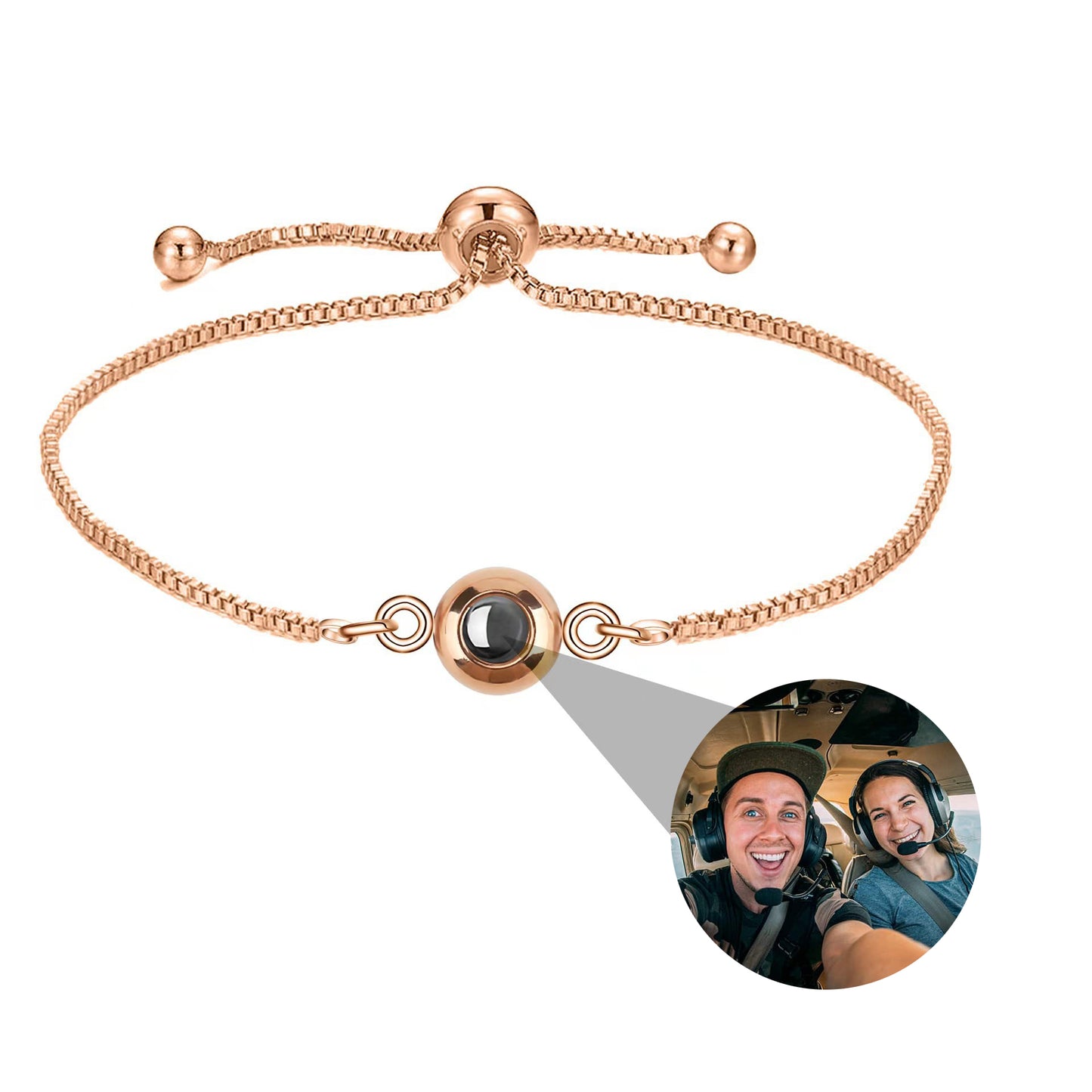 Personalized Bliss Photo Bracelet