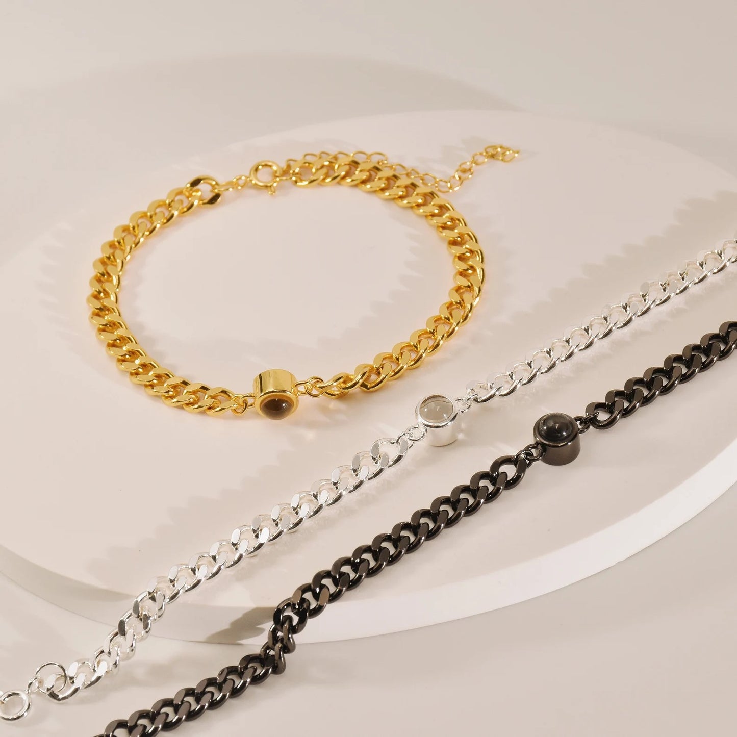 Personalized Cuban Chain Photo Bracelet