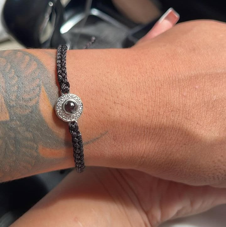 Personalized Diamond Photo Bracelet