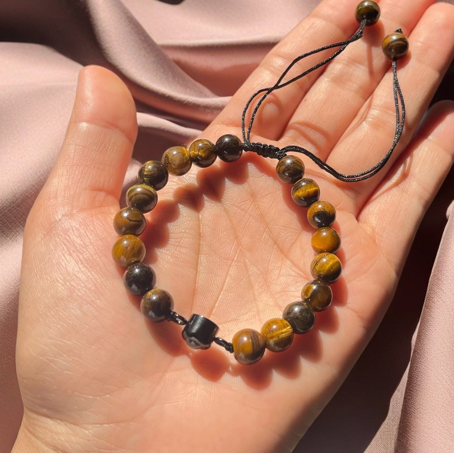 Personalized Wood Beads Photo Bracelet