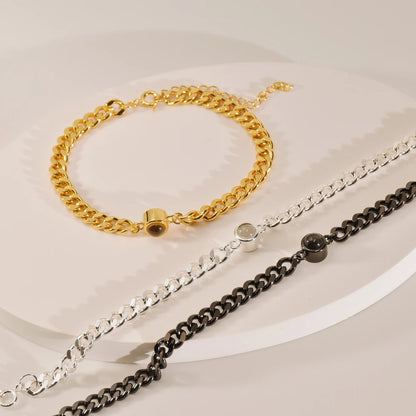Personalized Cuban Chain Photo Bracelet