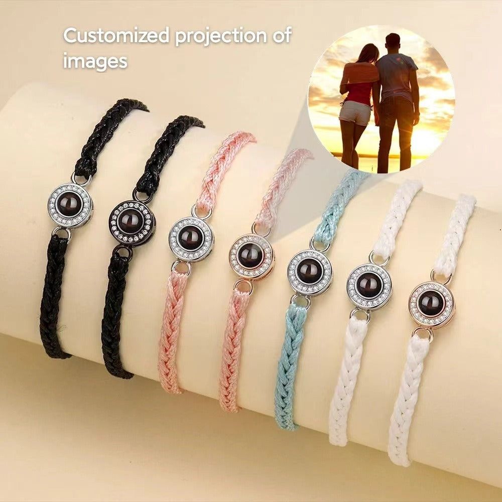 Personalized Diamond Photo Bracelet