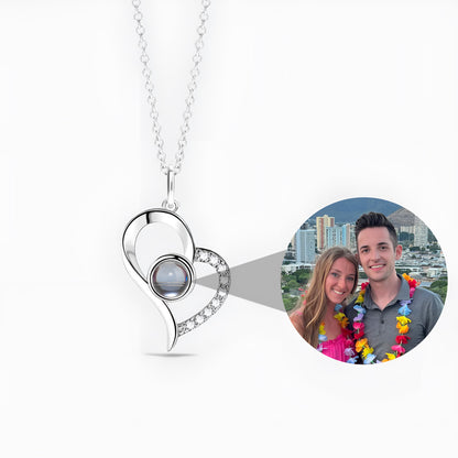 Personalized Enchanted Heart Photo Necklace