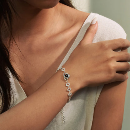Personalized Heart Link Photo Bracelet