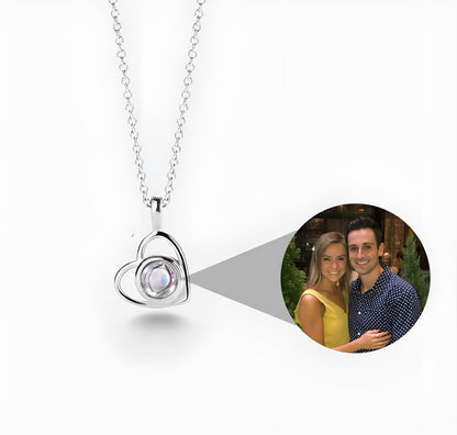 Personalized Heart Photo Necklace