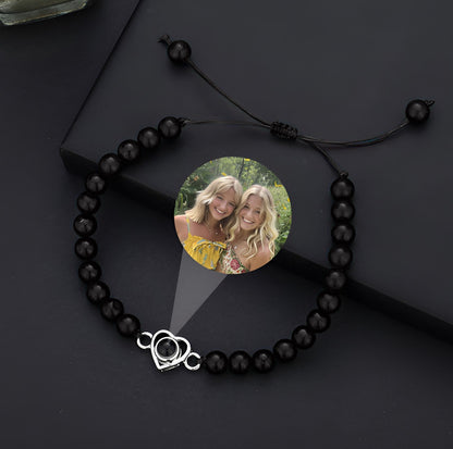 Personalized Love Beads Photo Bracelet