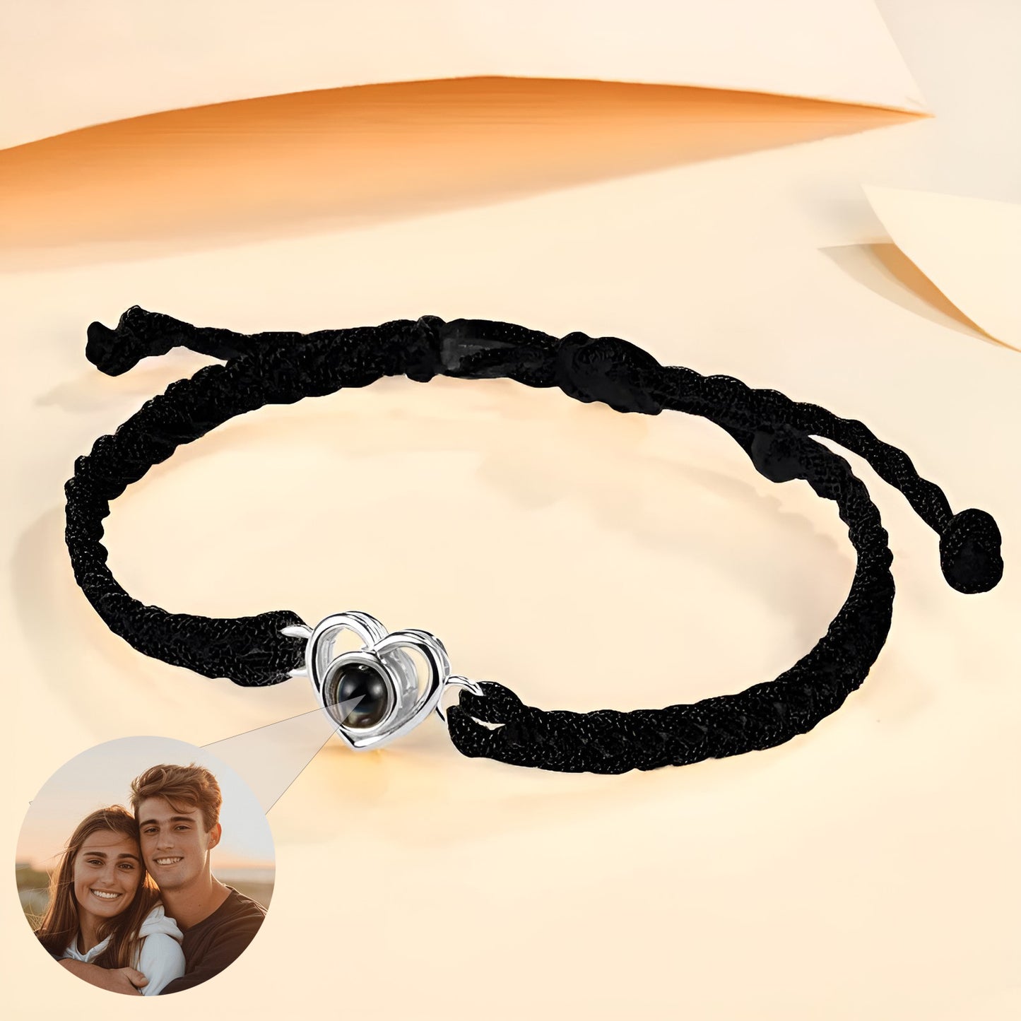 Personalized Love Flare Photo Bracelet