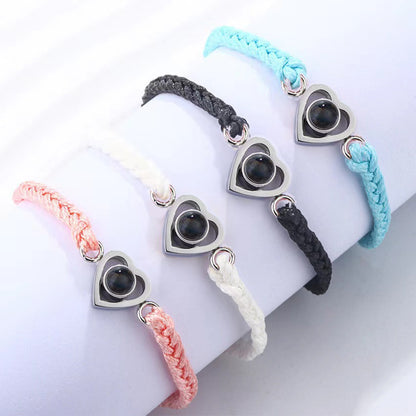 Personalized Love Flare Photo Bracelet