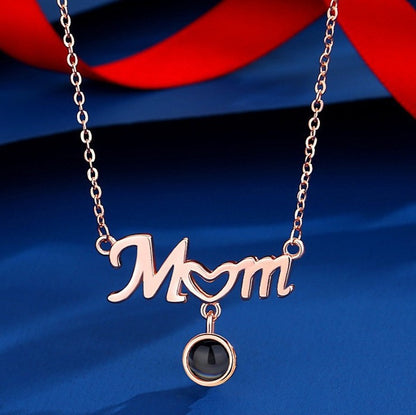 Personalized Love Mom Photo Necklace