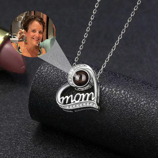 Personalized Mom Love Photo Necklace