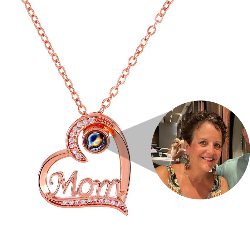 Personalized Mom Love Photo Necklace