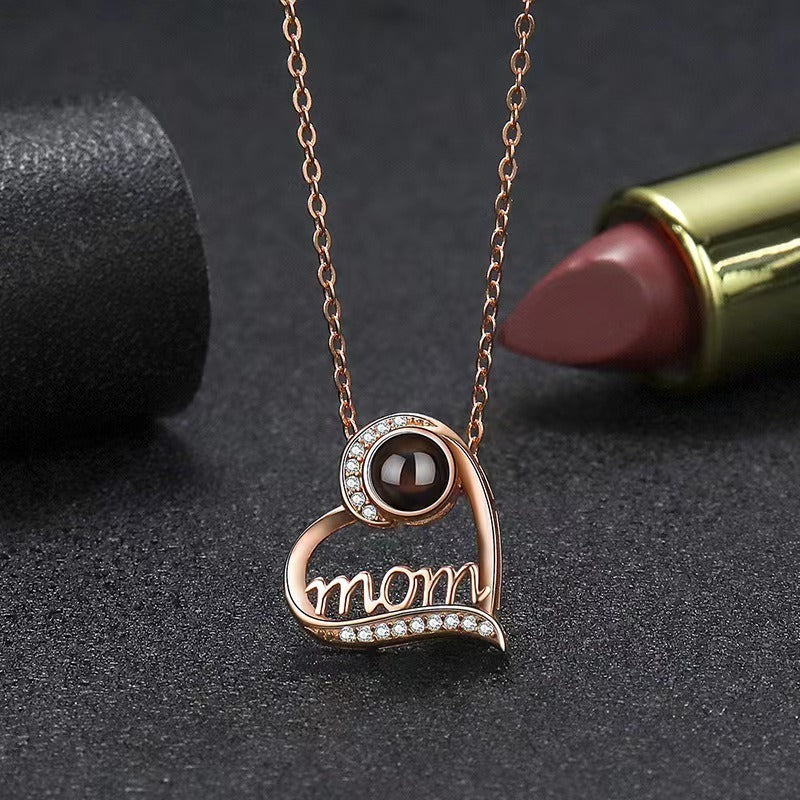 Personalized Mom Love Photo Necklace