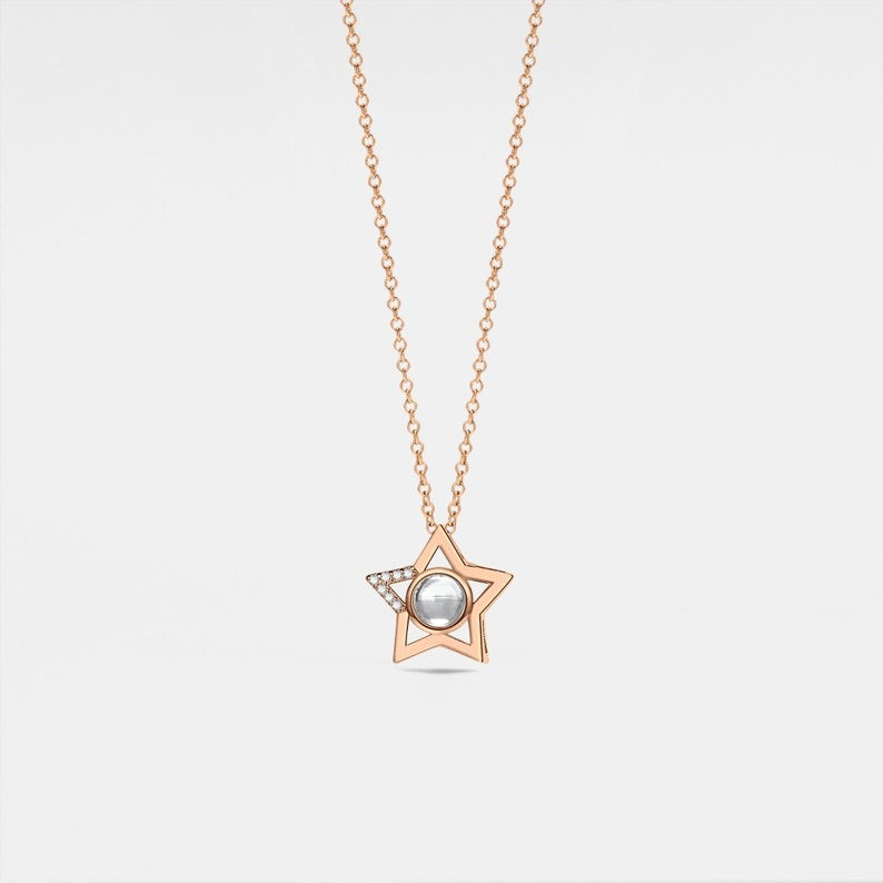 Personalized Star Photo Necklace