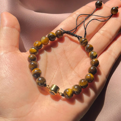 Personalized Wood Beads Photo Bracelet