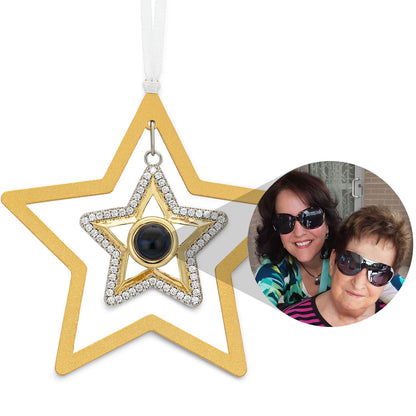 Personalized Dual Star Photo Ornament